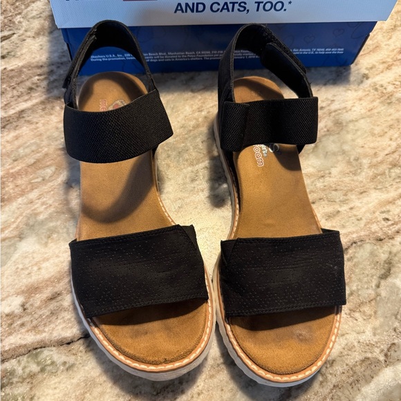 Skechers Shoes - Skechers Black Slide Sandals Comfort Casual